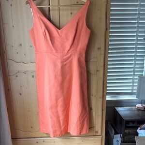J Crew Orange Tangerine Sleeveless Dress. Size 8